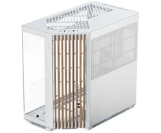 APNX V1 PC-kompiuterio korpusas, Midi-Tower, ATX, Tempered Glass - Holz, baltos spalvos