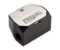 Aqua Computer flow sensor high flow 2, 2x G1/4 – sidabrinis/juodas