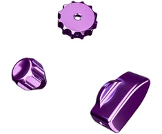 Ascher Racing Knob Kit Pro Steering Wheel Priedas, CNC Aliuminio, Artura Ultimate/Pro - Violetinė