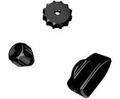 Ascher Racing Knob Kit Pro – Stealth Juodas