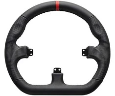 Asetek SimSports GT Rim – Closed D, Leather – juodas
