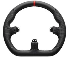 Asetek SimSports GT Rim – Closed D, Leather – juodas