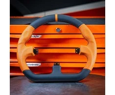 Asetek SimSports GT Rim – Closed D, Leder – oranžinis