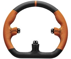Asetek Simsports „Acetek SimSports GT“ ratlankis – uždaras D, odinis – oranžinės spalvos