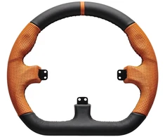 Asetek Simsports „Acetek SimSports GT“ ratlankis – uždaras D, odinis – oranžinės spalvos