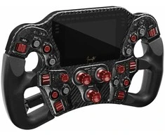 Asetek „SimSports Invicta Formula“ laikrodis, 4,3 colio LCD ekranas, USB-C – raudonas ant juodo fono