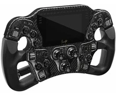 Asetek SimSports Invicta Formula Steering Wheel, 4.3-inch LCD, USB-C – Juodas on Juodas Edition