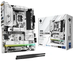 Motininė Plokštė - ASRock Z890 Steel Legend WiFi LGA 1851, Intel Core Ultra, 256GB DDR5, Wi-Fi 7, Thunderbolt 4