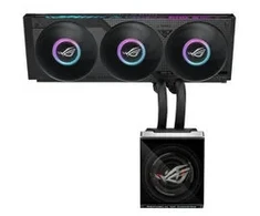 Asus ROG STRIX SLC IV 360 ARGB LCD AiO-Wasserkühlung – 360mm, juodos spalvos