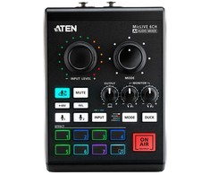 ATEN UC8000 podcast AI garso maišytuvas MicLIVE 6-CH