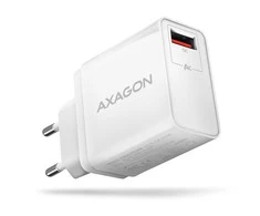 Axagon sieninis įkroviklis <240V / 1x prievadas QC3.0/AFC/FCP. 19W bendra galia.