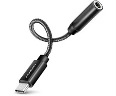 AXAGON ADA-HC USB-C – 3,5 mm (F) jungtis, didelės raiškos DAC, 32 bitų 384 kHz garso adapteris