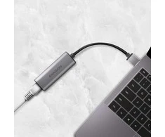 Axagon ADE-25R SUPERSPEED USB-A 2.5 GIGABIT ETHERNET Kompaktiškas aliuminio USB-A 3.2 Gen 1 2.5 Gigabit Ethernet 10/100/1000/2500 Mbit adapteris su automatiniu diegimu.