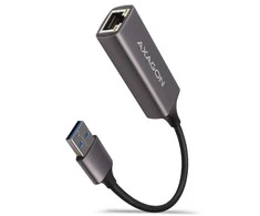 AXAGON ADE-TR Kompaktiškas aliuminio USB 3.2 Gen 1 Gigabit Ethernet 10/100/1000Mbit adapteris su automatiniu diegimu