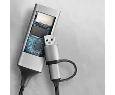 Axagon ADE-TXCA Karta jungiama į tinklą Gigabit Ethernet adapter, USB-C (USB-A redukcja) 3.2 Gen 1, instalacja automatinė