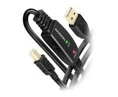 Axagon Active jungtis USB 2.0 A-M > B-M laidas, 20 m ilgio. Maitinimo variantas.