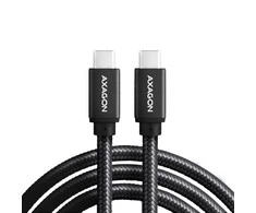 Axagon Data and charging USB 480Mbps kabelio ilgis 3 m. PD 240W, 5A. Juodas braided.