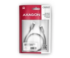 Axagon Data and Charging USB 3.2 Gen 1 kabelio ilgis 1 m. PD 60W, 3A. Juodas pynė.