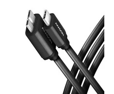 AXAGON | Data and power suply cable, 1 m | BUMM3-CM10AB | USB Type C to USB Type Micro-B