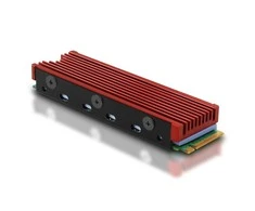 AXAGON CLR-M2 pasyvus - M.2 SSD, 80 mm SSD, ALU korpusas, silikoninės šiluminės pagalvėlės