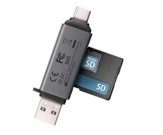 Axagon CRE-DAC išorinis, C tipo + A tipo 2 lizdų SD / Micro SD