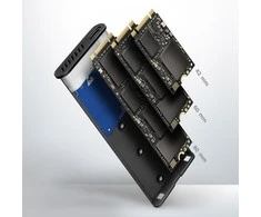 AXAGON išorinė USB-C 3.2 Gen 2 metalinė dėžutė M.2 NVMe ir SATA SSD diskams | EEM2-SG2