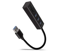 AXAGON SuperSpeed USB-A šakotuvas ir kortelių skaitytuvas | HMA-CR3A