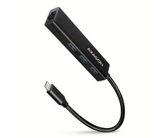 „Axagon HMC-GL3A SuperSpeed USB-C“ šakotuvas + gigabito LAN jungtis