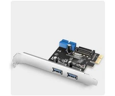 AXAGON PCEU-232RS PCIe kortelė - 2+2x USB 5Gbps prievadas, SATA maitinimas, Renesas PD720201, SP ir LP