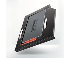 Axagon Išorinio kietojo disko dėklas RSS-CD09 Ramka su 2,5" SSD-HDD su Gniazda DVD, 9,5 mm LED aliuminio