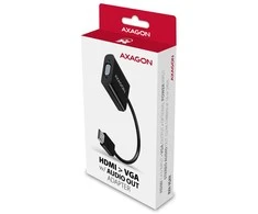 AXAGON RVH-VGAN, HDMI -> VGA mažinimas / adapteriai, FullHD, garso išvestis