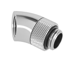 Barrow Adapteris 45 degree G1/4 inch male to G1/4 inch female – rotatable, sidabrinis