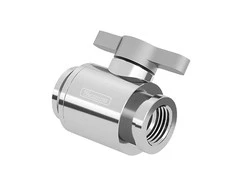 Barrow Ball Valve (10mm) G1/4 inch Ball Valve, sidabrinis – sidabrinis