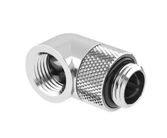 Barrow Adapteris 90 degree G1/4 inch male to G1/4 inch female – rotatable, sidabrinis