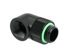 Barrow Adapteris 90 degrees G1/4 inch external thread to G1/4 inch internal thread – rotatable, juodas