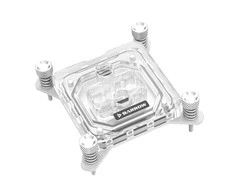 Barrow Intel CPU water block RGB, acrylic – baltas