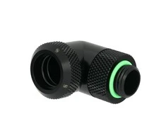 Barrow Multi-Link Adapteris Connection 90 Degrees G1/4 Inch AG to 14mm OD Hardtube – Rotatable, Juodas
