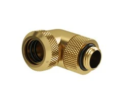 Barrow Multi-Link Adapteris Connection 90 Degrees G1/4 Inch Female Thread to 14mm OD Hardtube – Rotatable, Gold
