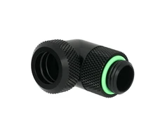 Barrow Multi-Link Adapteris Connection 90 Degrees G1/4 Inch AG to 12mm OD Hardtube – Rotatable, Juodas