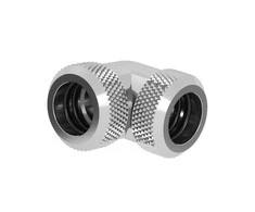 Barrow Multi-Link Adapteris 90 Degree 12mm OD to 12mm OD Hardtube – sidabrinis