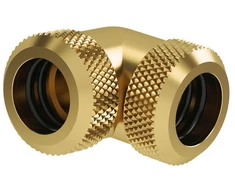 Barrow Multi-Link Adapteris 90 Degree 12mm OD to 12mm OD Hardtube – auksinis