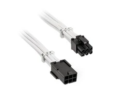 BitFenix Alchemy 6-Pin-PCIe-Extension cable, 45 cm, sleeved – baltos spalvos