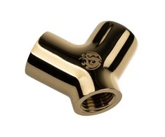Bitspower Adapteris Y-Splitter 3x G1/4 inch female thread - auksinis