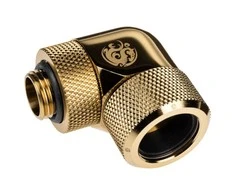 Bitspower Advanced Multi-Link Adapteris Connection 90 Degrees G1/4 Inch BSP to 16mm OD Hardtube – Rotatable.
