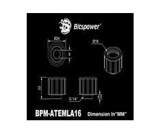 Bitspower Artemis Advanced Multi-Link – 16mm Outer Diameter, Matte Juodas