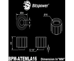 „Bitspower Artemis Advanced Multi-Link“ – 16 mm išorinis skersmuo, „Arctic Baltas“