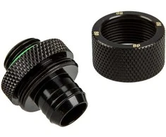 Bitspower tiesus G1/4 colio AG ant 16/10 mm jungties adapteris – matinės juodos spalvos