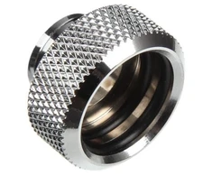 „Bitspower Multi-Link“ adapteris, jungiantis tiesiai G1/4 colio AG su 16 mm išoriniu kietu vamzdžiu, blizgus sidabrinis