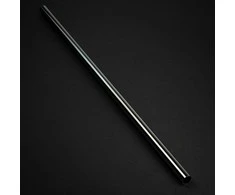 „Bitspower“ žalvarinis kietas vamzdelis be nuožulnos, 14 mm išorinis skersmuo, 500 mm, blizgus juodas