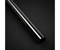 „Bitspower“ žalvarinis kietas vamzdelis be nuožulnos, 14 mm išorinis skersmuo, 500 mm, blizgus juodas
